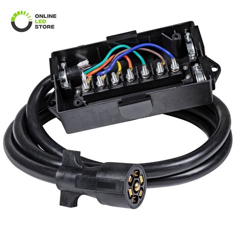 7 way trailer wiring junction box|7 wire trailer wiring kits.